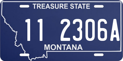 MT license plate 112306A