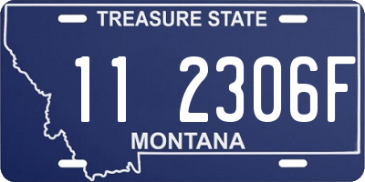 MT license plate 112306F