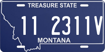 MT license plate 112311V