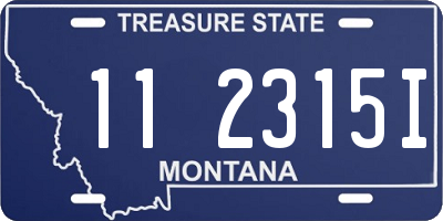 MT license plate 112315I