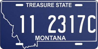 MT license plate 112317C