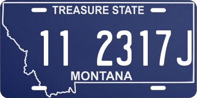 MT license plate 112317J