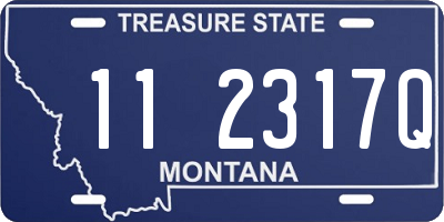 MT license plate 112317Q