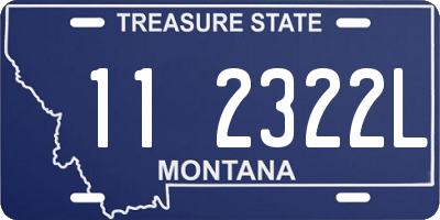 MT license plate 112322L