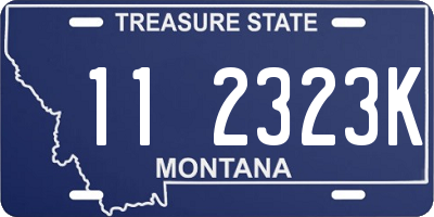 MT license plate 112323K
