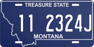 MT license plate 112324J