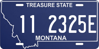 MT license plate 112325E