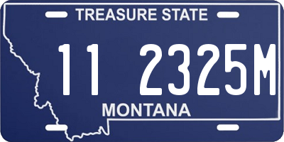 MT license plate 112325M