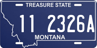 MT license plate 112326A