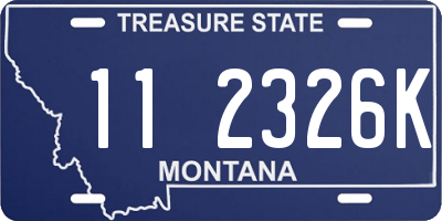 MT license plate 112326K