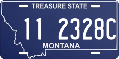 MT license plate 112328C