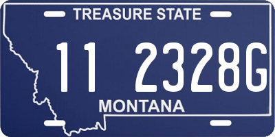 MT license plate 112328G