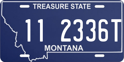 MT license plate 112336T