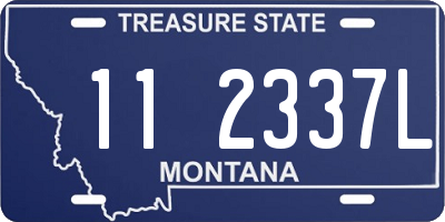 MT license plate 112337L