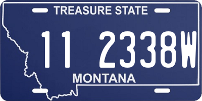 MT license plate 112338W