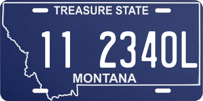 MT license plate 112340L