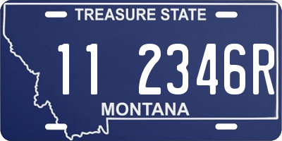 MT license plate 112346R