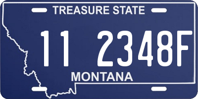 MT license plate 112348F