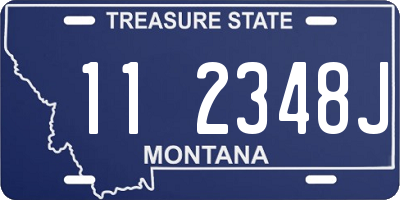 MT license plate 112348J