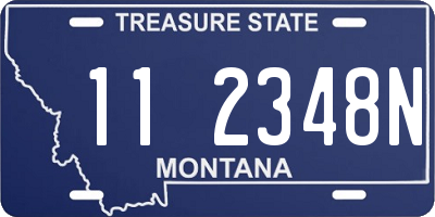 MT license plate 112348N