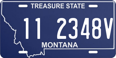 MT license plate 112348V