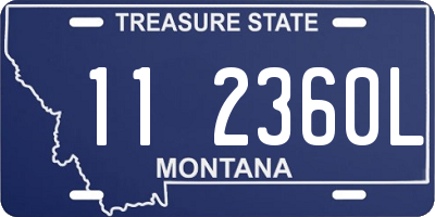 MT license plate 112360L