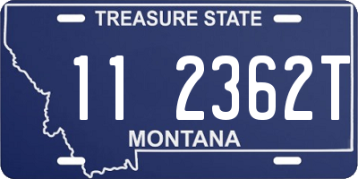MT license plate 112362T