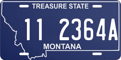 MT license plate 112364A