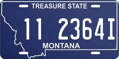 MT license plate 112364I