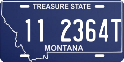 MT license plate 112364T