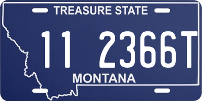 MT license plate 112366T