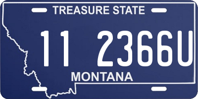 MT license plate 112366U