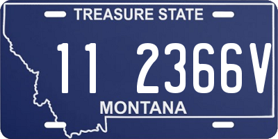 MT license plate 112366V