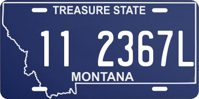 MT license plate 112367L