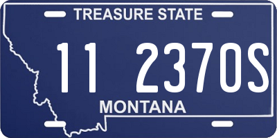 MT license plate 112370S