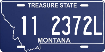 MT license plate 112372L