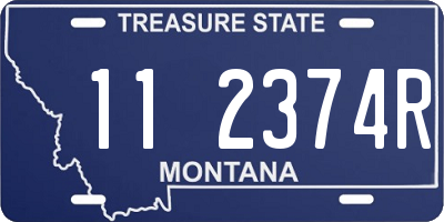 MT license plate 112374R