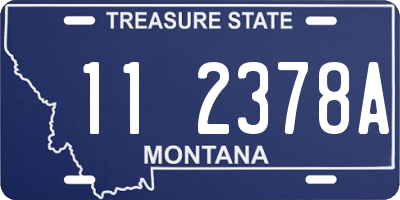MT license plate 112378A