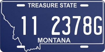 MT license plate 112378G