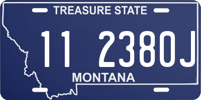 MT license plate 112380J