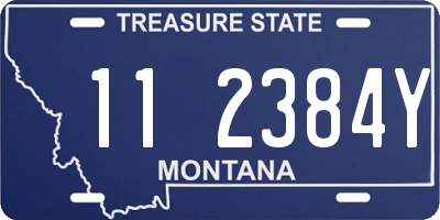 MT license plate 112384Y