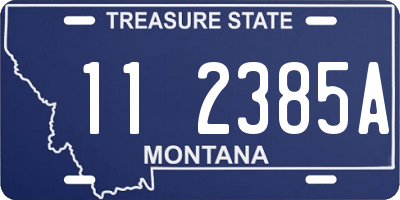 MT license plate 112385A