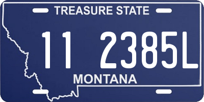 MT license plate 112385L