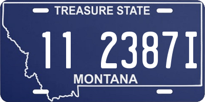MT license plate 112387I