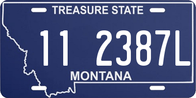 MT license plate 112387L