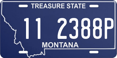 MT license plate 112388P