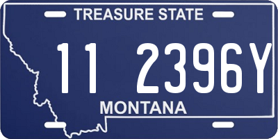 MT license plate 112396Y