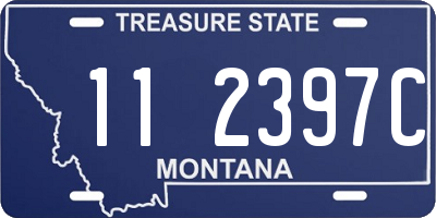 MT license plate 112397C