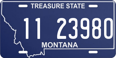 MT license plate 112398O