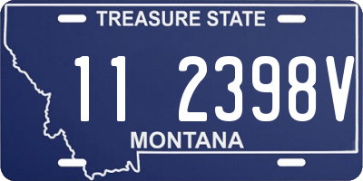 MT license plate 112398V